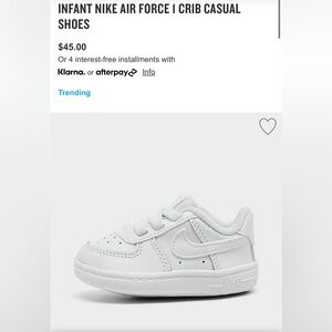 Nike force crib shoes